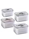 Outdoor Handheld Picnic Box - Field Fruit &amp; Vegetable Organiser - Picnic Double Drainer - Berry Organiser -Food Organiser with Lid - Fruit Organiser with Strainer - Fridge Fruit &amp; Food Organiser Set