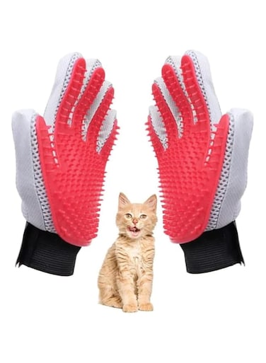 Bolivia's Pet Grooming Gloves, Reusable Soft Cat Grooming Gloves, Efficient Pet Hair Remover Massage Mitt, Pet Hair Remover Tool, Deshedding Brush Gloves for Cats, Dogs, Rabbits and Horses