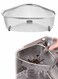 Catcher Strainer for Kitchen Waste Sink Triangle Tri-Holder Filter, Sink Strainer, Multifunction Saddle Leftover Mesh Stainless Steel Strainer