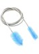Mumoo Bear 5ft Aquarium Cleaning Brush Flexible Double Ended Long Bendable Spring Fish Tank Tubes Filters Pipe Brush Cleaners Pump Hose Brush (Blue)