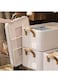 3-piece wardrobe stackable storage container, foldable storage box with sturdy handle, large capacity shelf storage basket, metal frame storage box for storing clothes and toys