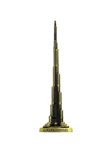 YLmeet Tower Decorations, Burj Dubai Model Miniature Burj Dubai Alloy Model Decorations Art Craft Office Home Desktop Decoration (M：22cm)