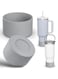 2 pack Silicone Boot For Stanley Quencher Tumbler 30 oz 40 oz, Bottom Boot for Stanley IceFlow Flip 30 20 oz, Protector Sleeve for Water Bottle 12-24oz (Grey)