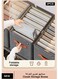 storage organizer, 2-pack of 6 large-compartment fabric storage baskets with handles, foldable with lids, clothes drawer organizer, cubic storage boxes, suitable for sweaters, jeans, shirts, etc.