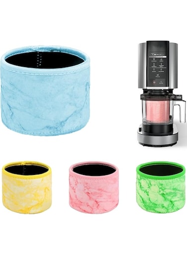 Azonee 16oz Ice Cream Neoprene Sleeve 4pcs, Ninja Creami Accessories, Insulated Cup Cover, Resistants Cup Cover Sleeves Cup Sleevee, Insulated Sleeves for NC301 Series Ice Cream Maker Containers