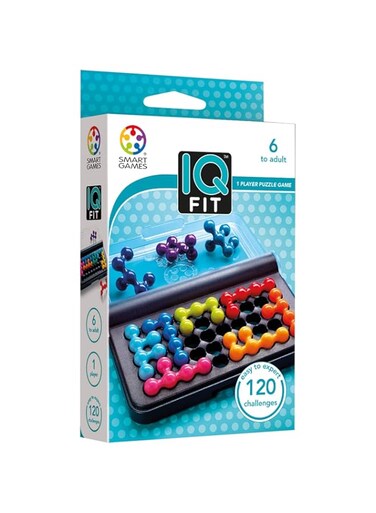 Smart Games IQ Fit, Puzzle Game with 120 Challenges, 6+ Years, SG 423, 9.8 x 2.9 x 14.4 cm (LxWxH)