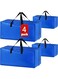 Large Strong Moving Bags with Zippers &amp; Carrying Handles - Water-Resistant - Heavy Duty Storage Tote for Space Saving, Fold Flat, Alternative to Moving Box
