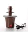 ETH fondue pot Chocolate Fountain Mini Fondue Set,Electric 3-Tier Machine With Hot Melting Pot Base, Keep Warm Function