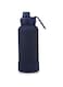 Insulated Water Bottle with magnetic phone holder,Double Wall Stainless steel water bottle 1L,Hot Cold Thermos Bottle with width mouth,Vacuum Water Bottle for Kids School,Sport (Marine Blue)