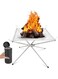 Portable Outdoor Fire Pit, 22 inch Foldable Stainless Steel Mesh Fire Pit Fireplace BBQ Fire Bowl for Patio Backyard Garden Camping Picnics Bonfire - with Carrying Bag 22*22*16.9in