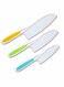 3-Piece Kids Plastic Fruit Knife Kids Cooking Tools - Firm Grip, Serrated Edges Can Cut Fruits, Salads, Cakes, Lettuce