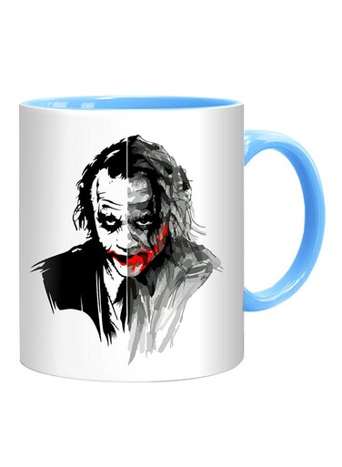 Styles Joker Face Printed Mug White/Black/Blue