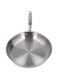 woshow Frying Pan, Stainless Steel Stainless Steel Pan Solid Structure Widely Used for Frying: (28cm)
