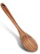 Wooden Spoon 33cm, for Cooking Mixing Spoon ,Serving Spoons Big Non Stick Wood Spoon ,Spatula Long Handle Spoon ,Stirring Cooking Spoon