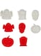 JSA 8pcs Helloween Theme Cookies Fondant and Dough Cutter and Drawing Stencils, Kids Educational Toys