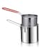 Bewinner Small Deep Fryer Pot with Basket, Mini Deep Oil Fryer, 304 Stainless Steel Gadgets with Anti Scalding Silicone Handle, Fryer Pot for Home Tempura Chips Fries Fish Chicken