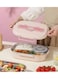 Sustainable and Functional Gourmet Treats Gift Basket: Portable 5-Compartment 1550 ml Food Container, Cute 304 Stainless Steel Bento Lunch Box