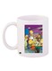 Simpsons Cartoon Printed Coffee Mug Yellow/Purple/Blue 11ounce
