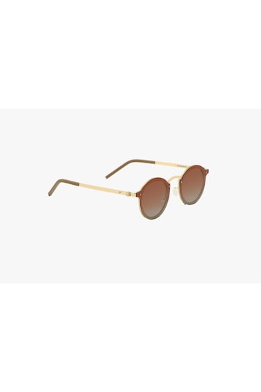Lifestyle Riviera Round Frame Sunglasses with Stainless Steel Frame &amp; UV400 Protection