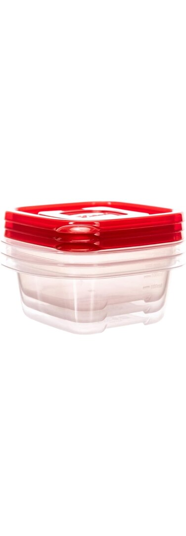 LocknLock 3-Piece E-ZLock Square Container Set - 250 ml