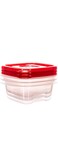LocknLock 3-Piece E-ZLock Square Container Set - 250 ml
