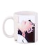 Hinata Hyuga Printed Coffee Mug White/Black/Beige 11ounce