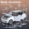 Land Rover Official Licensed 1:18 Range Rover Diecast SV 2022 Model Car &ndash; Alloy Metal SUV Collectible Toy with Opening Doors, Sound &amp; Light for Kids &amp; Adults &ndash; (White)