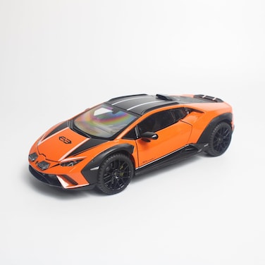 Lamborghini Official Licensed Hurac&aacute;n Sterrato 1:24 Diecast Model Car - Openable Doors, LED Lights, Engine Sound, Suspension - Premium Off-Road Supercar Collectible for Adults &amp; Kids &ndash; (Orange)