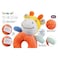 Funmuch Soothe Giraffe Baby Rattle Toy &ndash; Soft Plush Ring Rattle with Gentle Bell, Easy-Grasp Sensory Toy for Newborns &amp; Infants, Washable Polyester, BPA-Free (Giraffe)
