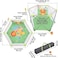Yaya Duck Babylove Folding Baby Game Fence - Portable 1.3sqm Infant Playpen with Carry Bag, Lightweight Indoor/Outdoor Safety Activity Center