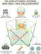 Yaya Duck Babylove Folding Baby Game Fence - Portable 1.3sqm Infant Playpen with Carry Bag, Lightweight Indoor/Outdoor Safety Activity Center
