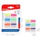 MOTARRO 6 Color Transparent Waterproof Sticky Notes Page Marker Index Tabs for File Classification Planner Stickers Office Supplies
