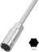 AL ARQAM 13mm T-Handle Deep Socket Spanner &ndash; Heavy-Duty Steel, Chrome Finish, Long Reach Nut Driver