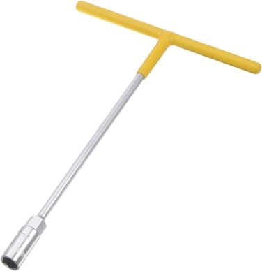 AL ARQAM 13mm T-Handle Deep Socket Spanner &ndash; Heavy-Duty Steel, Chrome Finish, Long Reach Nut Driver