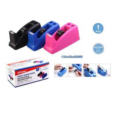 MOTARRO MT001-6 Tape Dispenser &ndash; Heavy Duty Desktop Tape Holder for Office, School &amp; Home Use