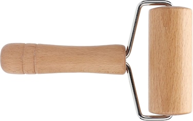 AL ARQAM Pastry Roller, Wear Resistant Polished Wood Rolling Pin Ergonomic Air Drying Elegance for Home Use
