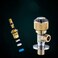AL ARQAM 1/2" Germany Angle Valve with Golden Round Knob, Brass Plated, 168g - Durable Water Control Valve for Plumbing, Shower, and Bathroom Use - (Made in Germany)
