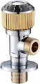 AL ARQAM 1/2" Germany Angle Valve with Golden Round Knob, Brass Plated, 168g - Durable Water Control Valve for Plumbing, Shower, and Bathroom Use - (Made in Germany)