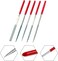 MTX Diamond Files, Mini Diamond Files Set, Diamond Needle File Set, Workshop File Set, File for Workshop140X50X3mm Needle Files Set, Metal, for Profile Cutting Glass/Wood Carving, Pack of 5