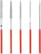 MTX Diamond Files, Mini Diamond Files Set, Diamond Needle File Set, Workshop File Set, File for Workshop140X50X3mm Needle Files Set, Metal, for Profile Cutting Glass/Wood Carving, Pack of 5