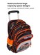 StarKids Kids Roller Schoolbag 3 Piece Set 18 inch - Orange