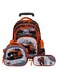 StarKids Kids Roller Schoolbag 3 Piece Set 18 inch - Orange