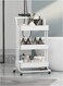Bathroom Organizer Trolley White