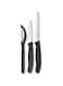 Victorinox Swiss Classic Set with Peeler, 3 Pieces Paring Knife, Set of 3, Black 6.7113.31