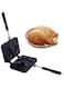 NICO SEE WONDER Double Fish Shaped Hot Dessert Waffle Cake Maker Pan Japanese Pancake Double Pan Stainless Steel Frypan