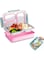 Bento box, Lunch Box 304 Stainless Steel, Leak-proof Thermal Insulation Bento lunch box 3 Compartments Lunch Container for Adults,Food-Safe Materials,1200ml Pink