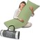 MUSA&Acirc;&reg; Full Body Long Pillow - Breathable Polyester Filling, Pregnancy Pillow for Belly Support (Sage Green, 50 x 120cm)