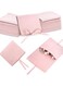 Oasisgalore 20pcs Microfiber Jewelry Pouch, 8x8cm Microfiber Jewelry Bags Bulk,Jewelry Packaging Bags,Small Jewelry Gift Bag with Bow Tie Envelope Style with Strings (Pink)