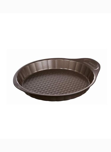 Asimetria Flan Pan Round Brown
