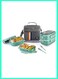 Creation YAH Premium Stainless Steel Bento Lunch Box with Lunch Bag, 2-Layer Leakproof Food Container (1.65L) with Stainless Steel Cutlery &amp; Insulated Thermal Bag, Durable &amp; Stylish for Work &amp; School. Light Green